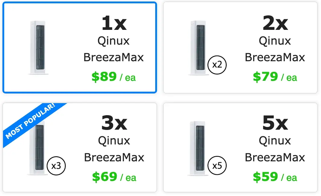 Breezamax Pricing — 50% Off Order Packages